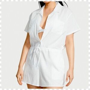 VICTORIA'S SECRET SWIM
Linen Cover-Up Romper